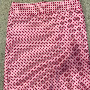 Talbots A-Line geometric style skirt